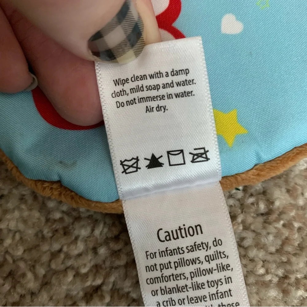 Buc-ee's On-The-Go Infant Activity Book Strap Crinkle Pages Plush Cover Car Seat